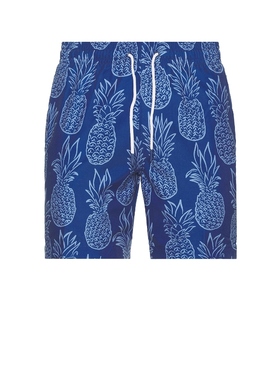 Trunks Surf & Swim Co. 游泳短裤 蓝色运动复古风REVOLVE