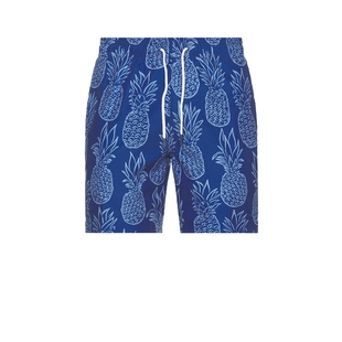 Trunks Surf & Swim Co. 游泳短裤 蓝色运动复古风REVOLVE