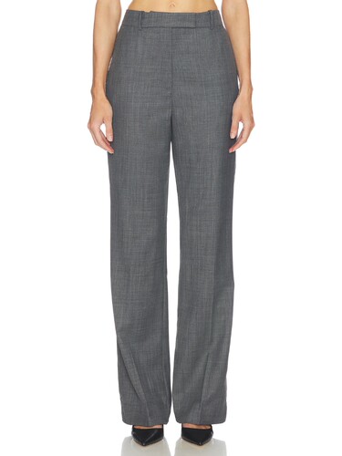Ganni WOOL MELANGE SUITING STRAIGHT 长裤 26春夏新品 revolve
