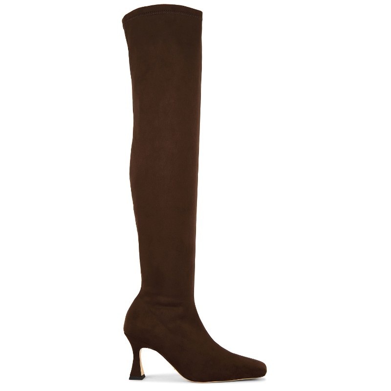 辛芷蕾同款 Tony Bianco 靴子 巧克力色REVOLVE小众新款