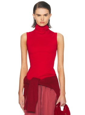 FLORE FLORE DINAH 上装 红色 y2k辣妹风REVOLVE小众新款