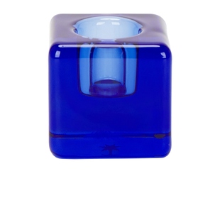 Cube Single Candle 蓝色REVOLVE小众 Maison Holder Balzac