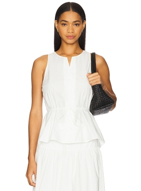 Elodie the Label WREN 府绸上装白色y2k辣妹风REVOLVE