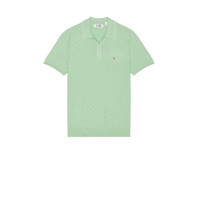 Original Penguin LINKS STITCH POLO 衫 薄荷色REVOLVE小众新款