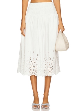 [冬季新品]L'Academie LYA 半身裙 白色REVOLVE小众