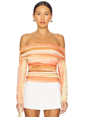 Significant Other MATTIE 长袖上装 橙色REVOLVE小众新款