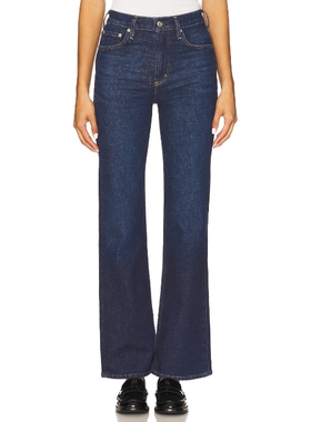 [冬季新品]Citizens of Humanity VIDIA深蓝色直筒牛仔裤REVOLVE