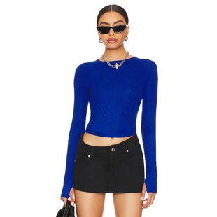 Michael Lauren 时尚 修身 新品 长袖 百搭上衣REVOLVE春季 春季