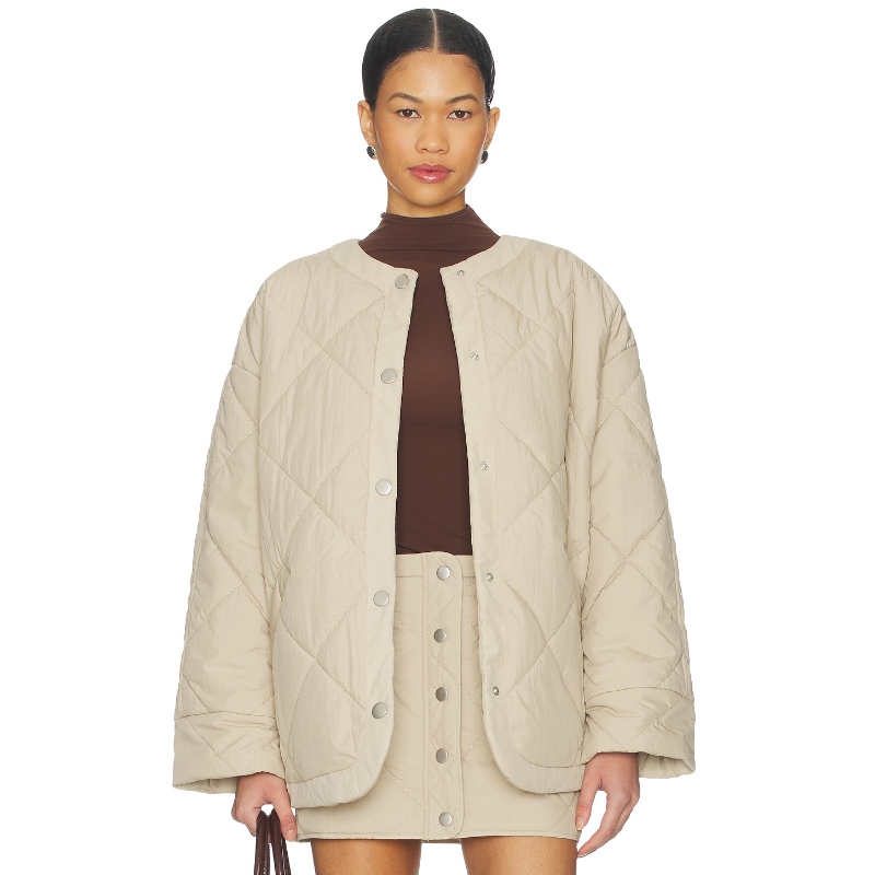 Lovers and Friends CASEY 夹克 灰褐色 美式休闲风REVOLVE小众新