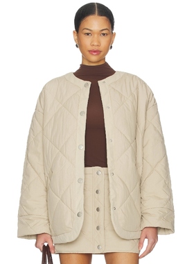 Lovers and Friends CASEY 夹克 灰褐色 美式休闲风REVOLVE小众新