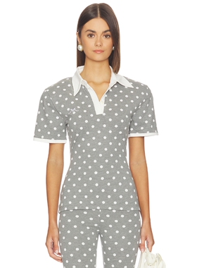 Rowen Rose Polka Dots Signature Polo revolve小众新款