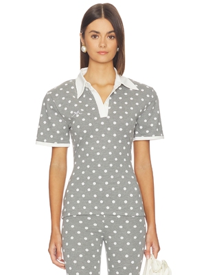 Rowen Rose Polka Dots Signature Polo revolve小众新款