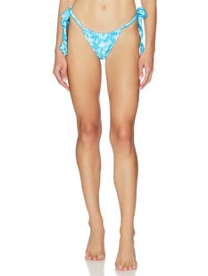Kulani Kinis LETTUCE TIE RUCHED THONG BIKINI BOTTOM 荷叶边系