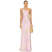 AND NANDITA 单肩长裙 HEMANT 薰衣草REVOLVE小众新款