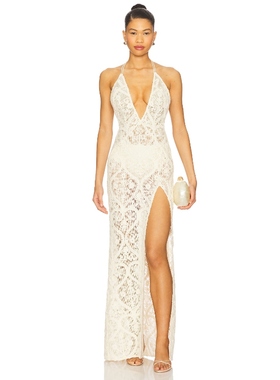 [冬季新品]SAU LEE FRANKIE AMARE 裙子 奶油色REVOLVE小众