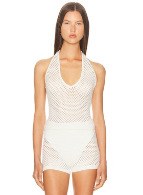 [春季新品]SER.O.YA ZELLA 上装白色辣妹风REVOLVE小众新款