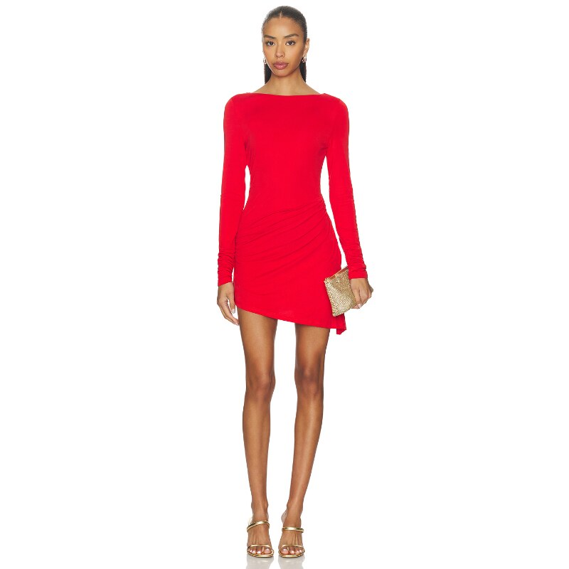 MADISON THE LABEL PARIS MINI 连衣裙 橙色小众新款