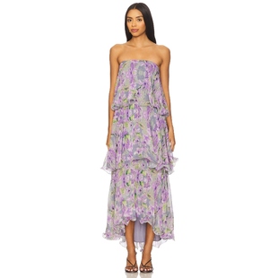 紫色REVOLVE小众新款 长裙 MILENA ELLIATT