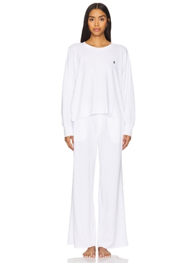 Polo Ralph Lauren Intimates睡衣套装白色家居服REVOLVE小众新款