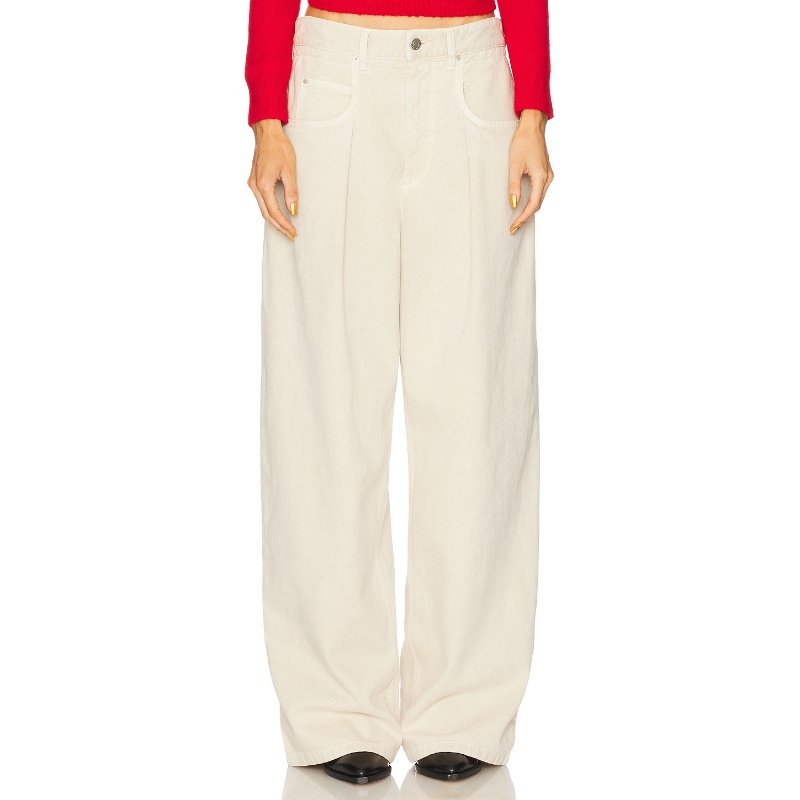 Isabel Marant Etoile RACHELLE 当季款长裤 象牙白 美式休闲风RE