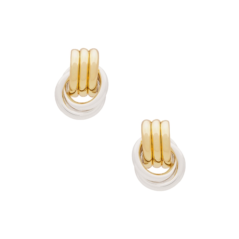 Heaven Mayhem 耳环独特金银双圈耳钉高级感耳饰REVOLVE小众新款