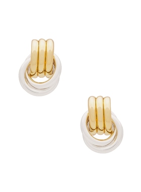 Heaven Mayhem 耳环独特金银双圈耳钉高级感耳饰REVOLVE小众新款