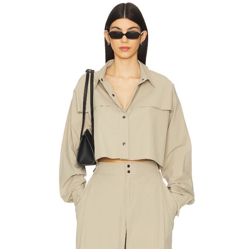 [冬季新品]Heroine Sport 夹克 棕黄色后身镂空短风衣REVOLV休闲