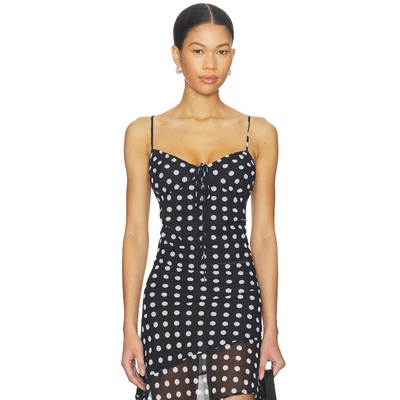 Bella Venice THE JOSEPHINE 上装 黑色、白色 y2k辣妹风REVOLVE