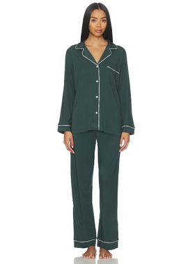 eberjey GISELE 睡衣套装 深绿色REVOLVE小众新款