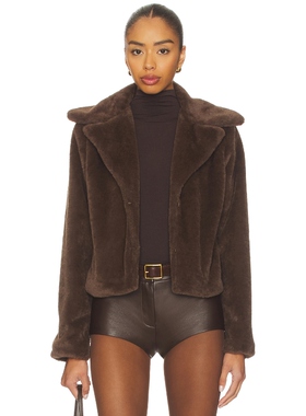 MORE TO COME PAYTON 夹克 棕色 美式休闲风REVOLVE小众新款