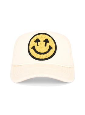 [冬季新品]Happy Caps DOUBLE 卡车司机帽 白色REVOLVE小众