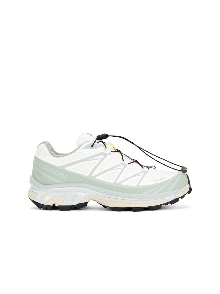 [夏季新品]Salomon白绿拼色运动鞋抽绳系带低帮休闲鞋REVOLVE