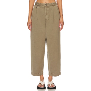 [冬季新品]AGOLDE BECKER 弯刀牛仔裤斜纹棉布裤 橄榄色REVOLVE