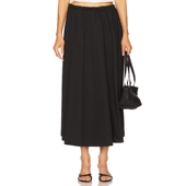 春季 Studio 新品 Diana Milkanova 半身裙 黑色REVOLVE小众