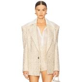 春季 Banco 新品 Bronx and 亮片西装 象牙白老钱风REVOLVE小众