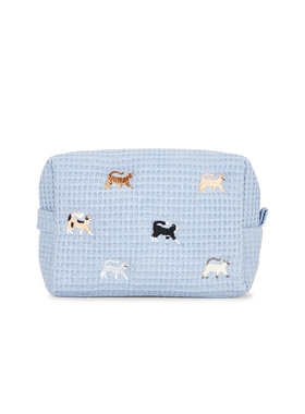 Abbode Cat Lover Waffle Pouch  蓝色 秋冬新品REVOLVE