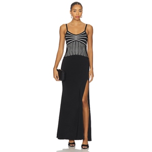 [春季新品]Herve Leger OPHELIA 长裙 黑色REVOLVE小众