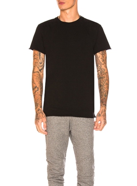 [春季新品]JOHN ELLIOTT 圆领t恤黑色简约休闲运动风短袖REVOLVE