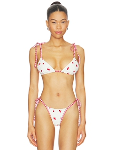 Lemons BEADED CHERRIES For revolve小众新款 泳装 Love