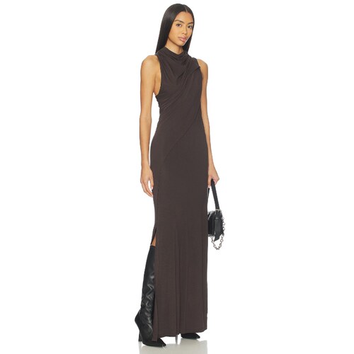 Helmut Lang Sleeveless Wind Maxi Dress 棕色REVOLVE小众新款