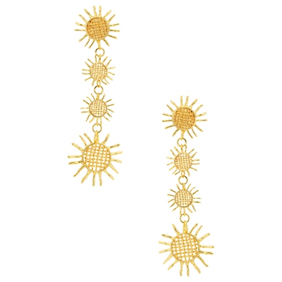 EMMA PILLS AFTERSUN 垂褶耳饰 金属REVOLVE小众新款