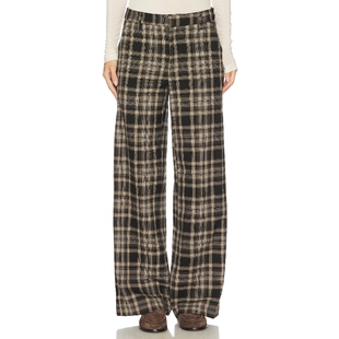 TrouserREVOLVE小众新款 Enza Plaid Relaxed Costa
