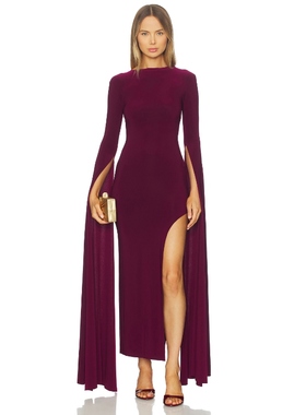 Norma Kamali 诺玛 卡玛丽 长裙 紫色REVOLVE小众新款