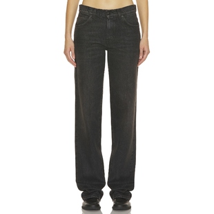 The Row CARLYL 牛仔裤 黑色 美式复古风REVOLVE小众新款