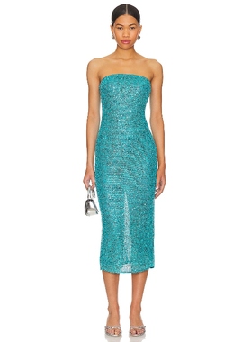 NBD AINE 中长款连衣裙女夏REVOLVE时尚小众新款