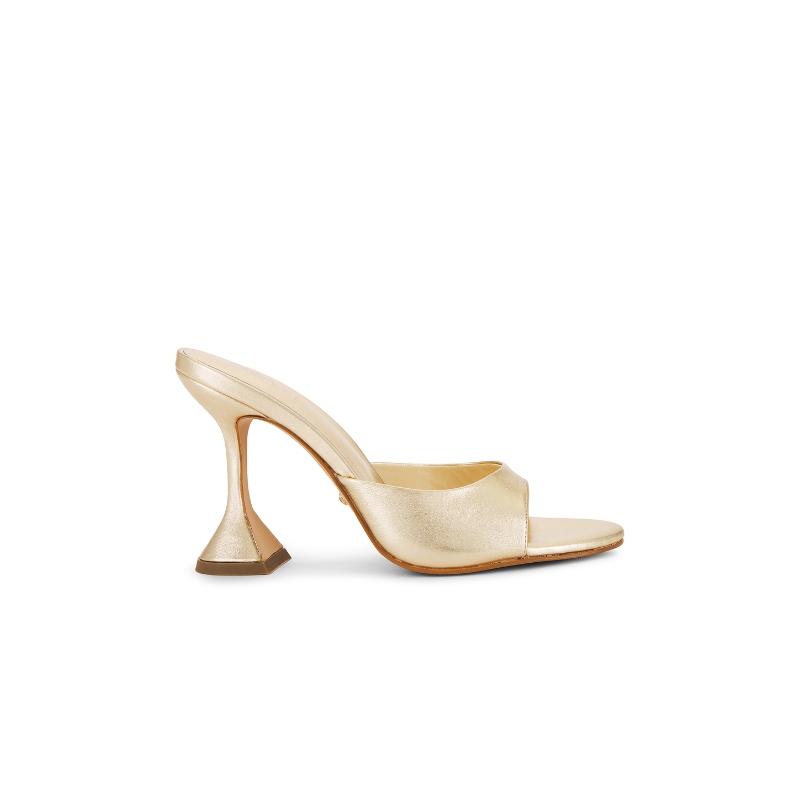 RAYE POLINA 高跟 金属金色 女款REVOLVE小众新款