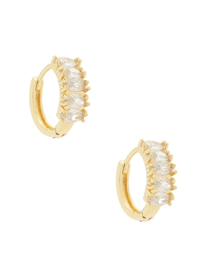 Mazin Jewels BAGUETTE 圆环耳饰 revolve小众新款