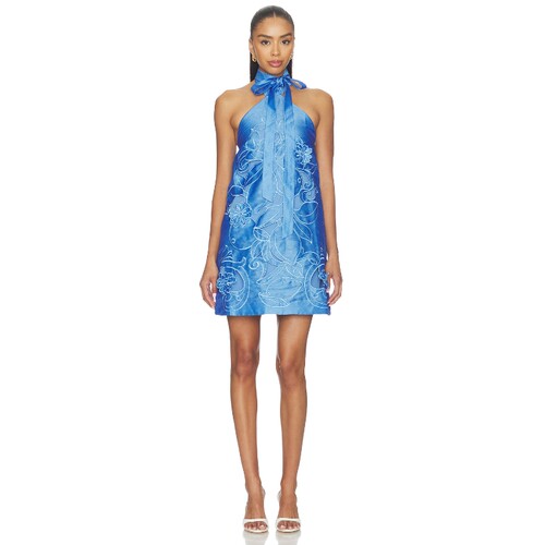 LEO LIN Lola Applique Halterneck Mini Dress 26春夏新品 revol