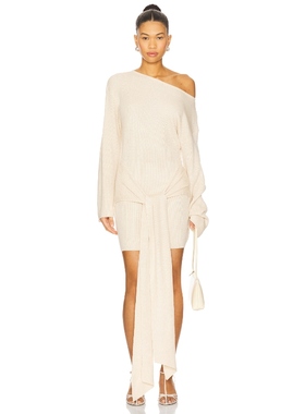 SEVEN WONDERS HIMARI 针织连衣裙保暖象牙白REVOLVE小众新款