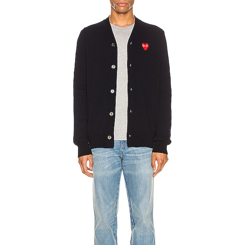 [早秋新品] COMME des GARCONS PLAY川久保玲开衫羊毛衫REVOLVE